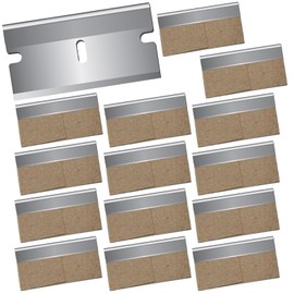 Ceramic Hob Scraper Replacement Blades, Ceramic Hob Scraper Blades, Scraper Blades, Replacement Blades Ceramic Hob Scraper, Stainless Steel, Silver, 40 mm x 20 mm
