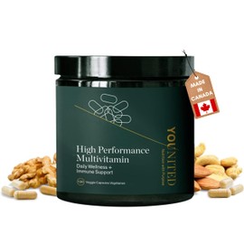 Younited Younited High Performance Multivitamins | Made in Canada | Mens Multivitamin & Womens Multivitamin | Antioxidant Supplement with Vitamins and Minerals for Immune Support (120 Capsules)