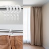WCIC 32 Pack Curtain Rings and Hooks White 30mm Hanging