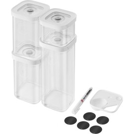 ZWILLING Fresh & Save CUBE Storage Organizer 6-Piece, S, Pantry Organizers and Storage, Plastic, BPA-Free Airtight Dry Food Storage Container, for Storing Herbs, Toppings, Small Nuts and more