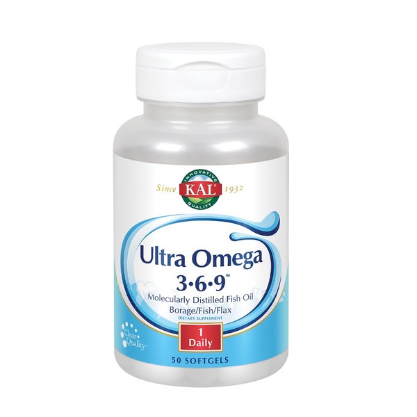 KAL 1200 Mg Ultra Omega 3-6-9 - Gel blando, 50