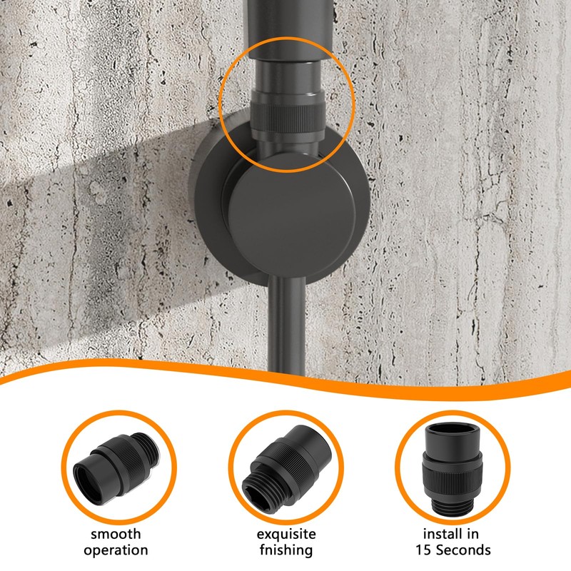 ChuangTim Shower Head Shut Off Valve G1/2'' Shower Flow Control