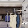 Relaxdays Trouser Hangers Set of 5 Wooden Gentle Non-Slip Velvet