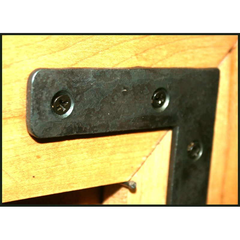 Hammered L bracket