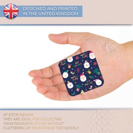 Destination Vinyl ltd Fridge Magnet - Merry Christmas Santa Festive Kids Cute for Office, Cabinet and Whiteboard, Magnetic Stickers, 45713