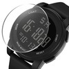 Digital Sports Watch Glass Waterproof Luminous Backlight Digital Watch with