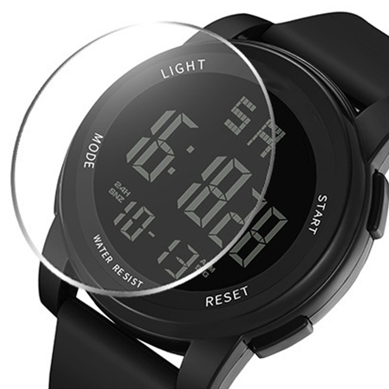 Digital Sports Watch Glass Waterproof Luminous Backlight Digital Watch with