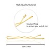 BasicSense 30pcs 48mm (1.8" inch) traditional metal bobby kirby wavy