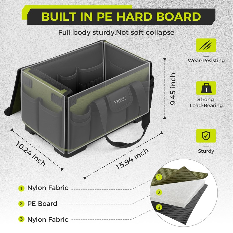 Heavy Duty Tool Bag 16-Inch, 46 Pockets Electrician Tool Bag