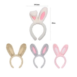 4 Pcs Rabbit Ears Headband,Easter Bunny Headbands,Rabbit Ears Hairband,Easter Bunny Costume Accessories for Easter Birthday