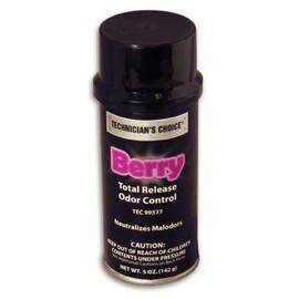 Technicians Choice TEC99577 Berry Aerosol Bomb Total Release Odor Control (Case, 12 Cans)