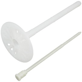 AERZETIX - Set of 10 Impact Dowels for Insulation Materials Diameter 8 x 135 mm + 10 Nails 140 mm - Made of Nylon - Attachment of Insulation Panels Thermal Plate Extruded Expanded Polystyrene