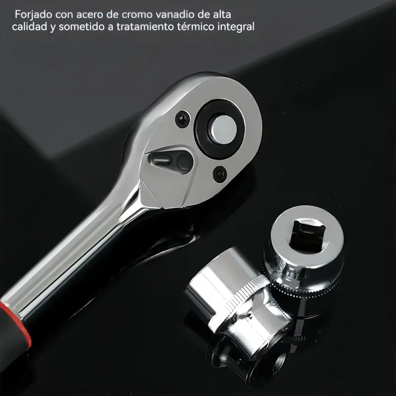 Juego de Llaves de Vaso Mejorado 15cm para Coche, Moto