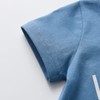 Infant Baby Boy Summer Short Clothes Letter Print T-shirt Blue