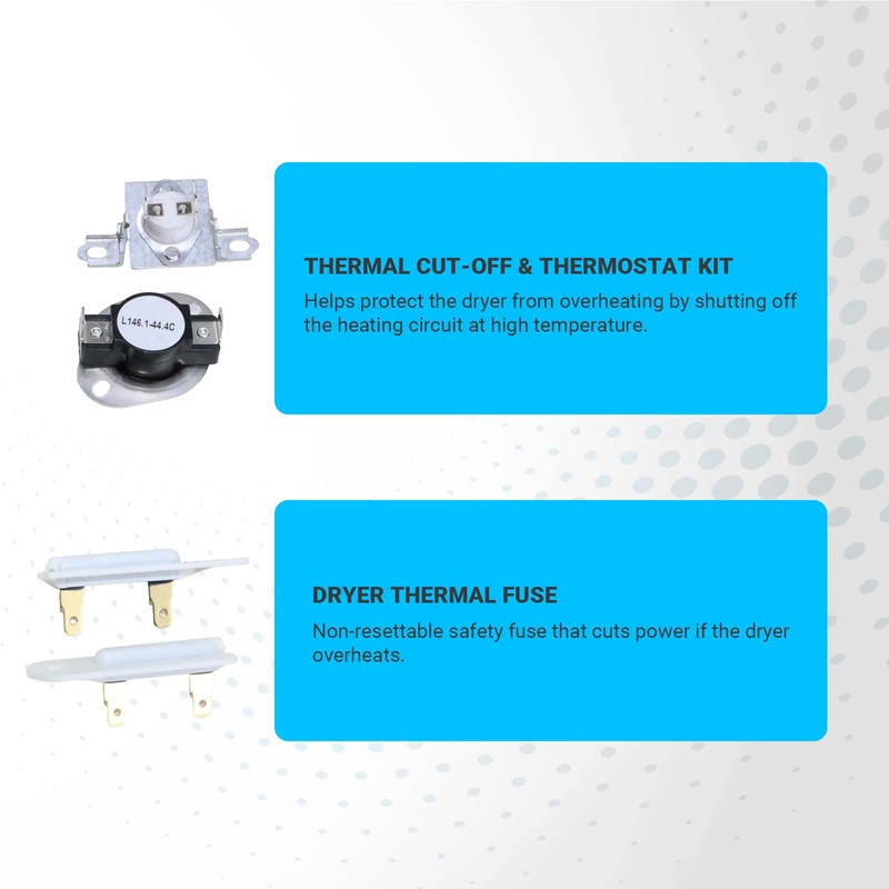 WED6620HC0 WED8000DW4 Dryer Heating Element Kit for Whirlpool Cabrio Duet