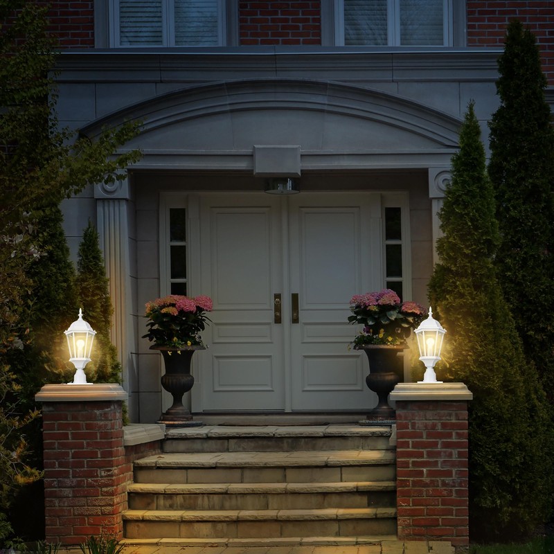 Design House Outdoor Light Pier Base, White