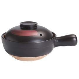 LIFKOME Clay Casserole Pot with Handle and Lid 8.46X6.29X4.13In Non-Stick Ceramic Soup Pot for Home Cooking Stew Braised Dishes Garden and Family Gathering