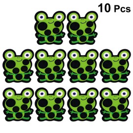 Milisten 10pcs Forehead Temperature Strips Baby Body Fever Check Stickers Temperature Measurement Stickers Fever Monitoring Strips for Kids Children (Frog)