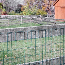 Garden Zone 48 Inches x 50 Feet - 2 x 4-Inch Openings, 14 -Gauge - Black Vinyl Garden Fence - For Making Gates, Fencing, Gardens, Farms, Pet Containment