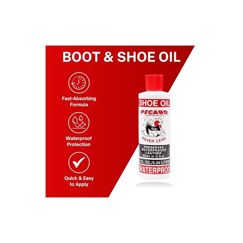 Pecard Shoe & Boot Oil – Leather Waterproofing & Conditioning