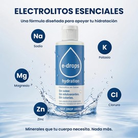 Electrolitos en Gotas, Hidrataci?n R?pida y Efectiva, Minerales Esenciales (Sin Sabor, Sin Edulcorantes, Sin Calor?as) Hidratación rápida, minerales esenciales, sin calorías, sin edulcorantes, sin sabor