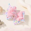 YHXX YLEN 1 PACK Birthday Hair Bow Hair Clips for