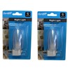 Set of 2 Night Light On/Off Switch UL Certified White