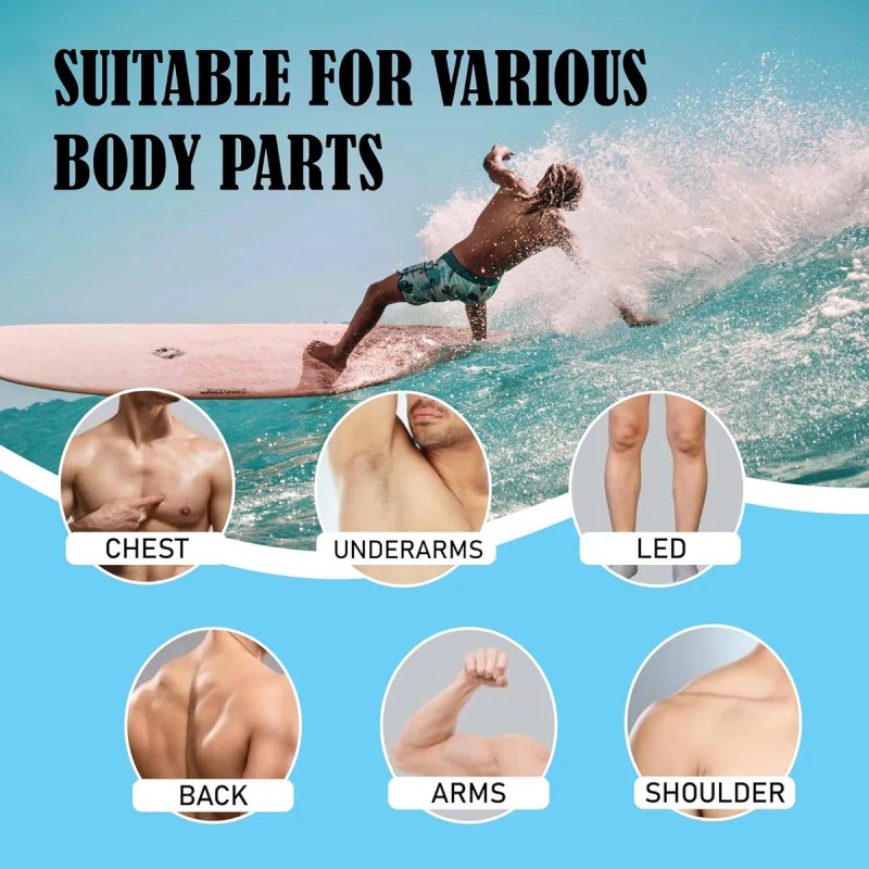 Crema Depilatoria Para Hombres, Sin Dolor E Impecable, Hecha