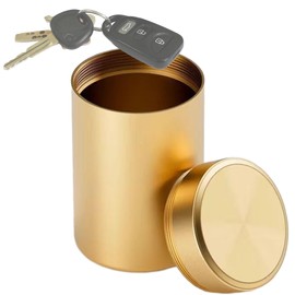 RYOHIN Lab Relay Attack Prevention Can Radio Block Case, Small, Relay Attack Prevention Goods, Aluminum Can, Key Case, Radio Wave Blocking Box (Gold)