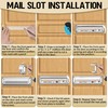 Profasion 13" x 3.7" Mail Slot for Front Door, with