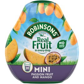 Robinsons Squash'd Mango & Passion Fruit No Added Sugar 66ml (Pack of 4)