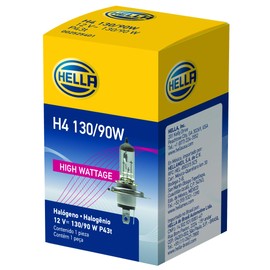 Hella - Juego de focos halógenos, Alta potencia - 130/90W, Single Box