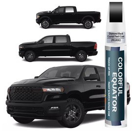 Diamond Black Crystal Pearl-Coat(PXJ/KXJ) Touch Up Paint Compatible with Dodge Ram, Car Paint Pen Scratch Repair Two-In-One Touch Up Paint, Premium Car Scratch Remover for Deep Scratches