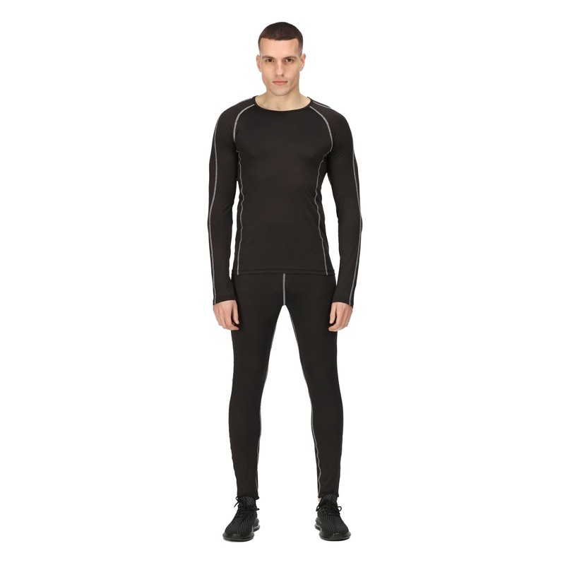 Regatta Professional Mens Pro Quick Drying Base Layer Pants Black