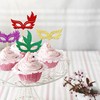 24 piezas de decoración para cupcakes de Mardi Gras, con
