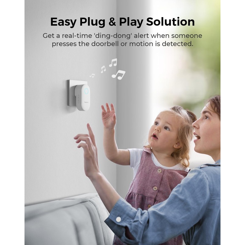 Reolink Digital Chime, Only Compatible with Reolink Video Doorbell, Easy