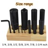 GXYWADY 1/4-1-1/4 Inch Expandable Arbor for Lathe Milling 8 Pieces
