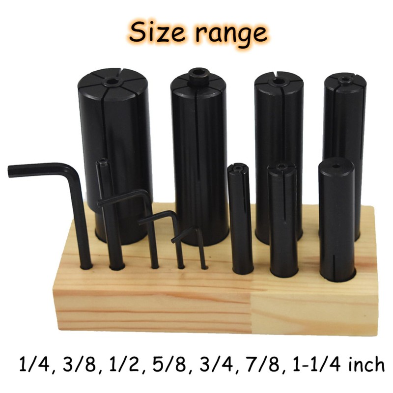GXYWADY 1/4-1-1/4 Inch Expandable Arbor for Lathe Milling 8 Pieces