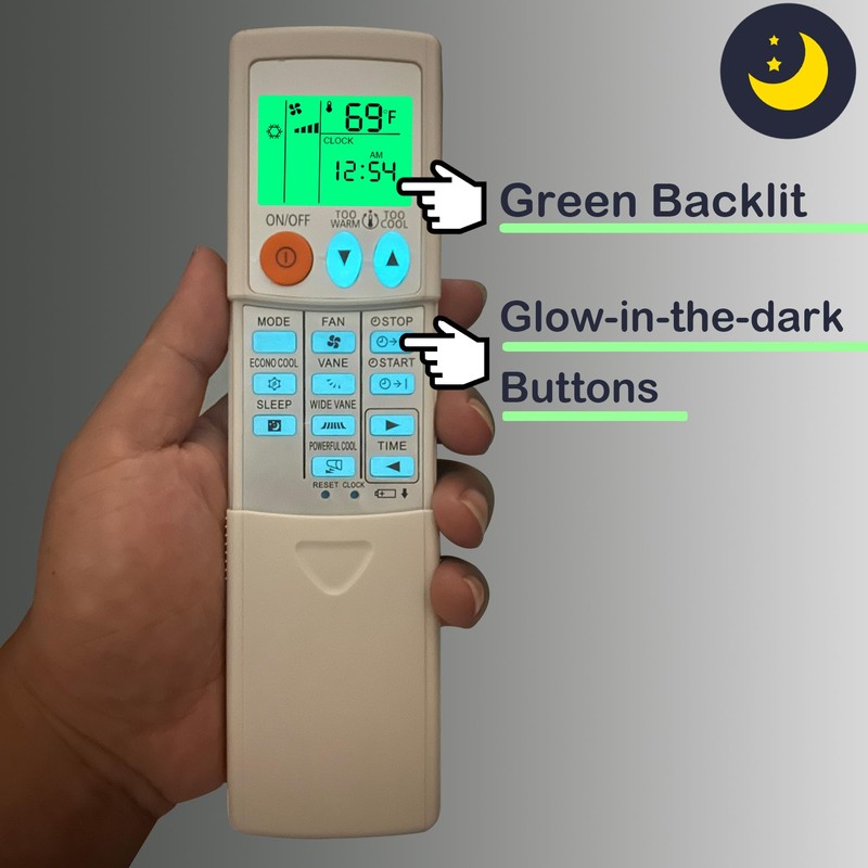 Replacement Mitsubishi Electric Mr Slim Air Conditioner Remote Control for
