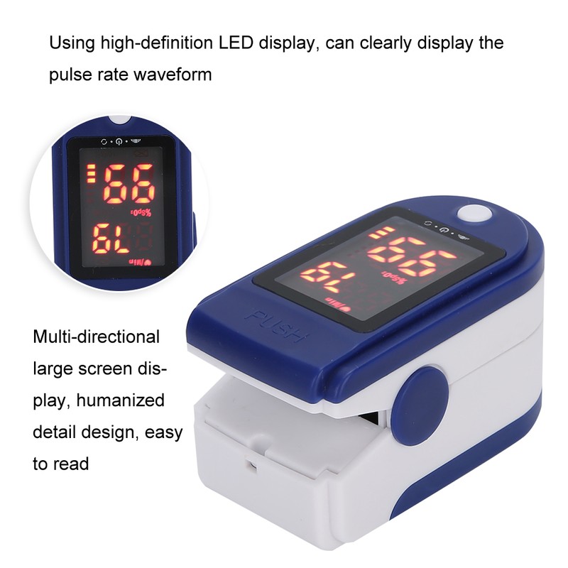 Fingertip Pulse Oximeter Monitor SPO2 Pulse Oxygen Saturation Meter for
