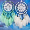 NUOBESTY 12Pcs 6 Inch Dream Catcher Rings Gold Metal Craft