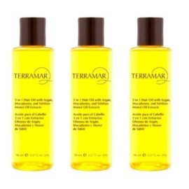3 Pzs Aceite Para Cabello 3 En 1 Óleo Terramar 98 Ml