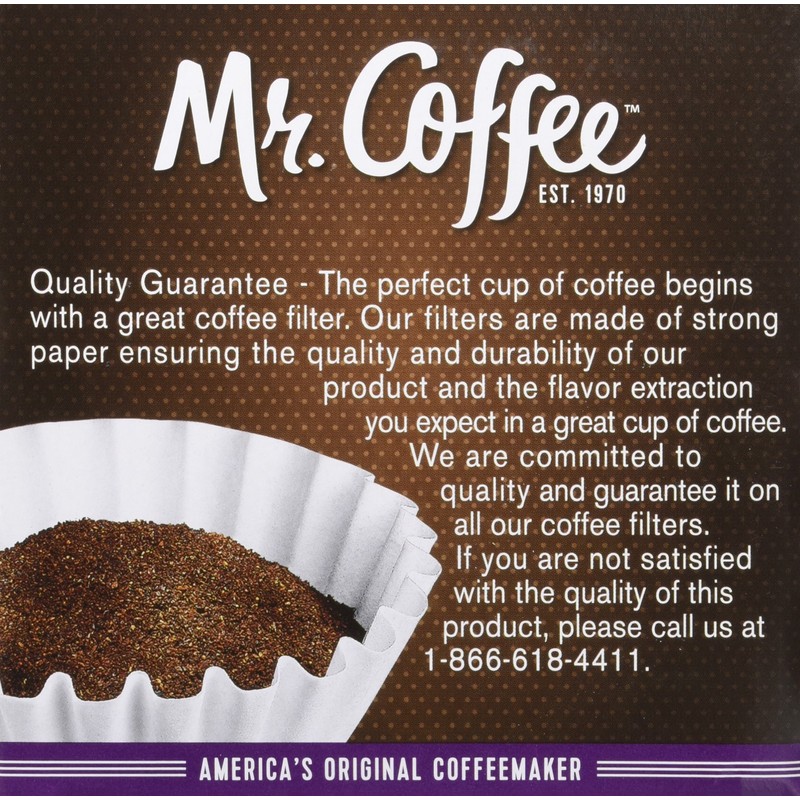 Mr. Coffee 8-12 Cup Coffee Filters 50 Pack (2 Count