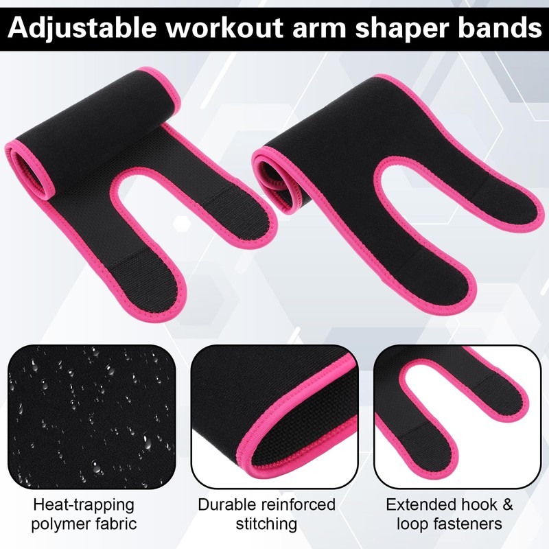 2 Pcs Neoprene Amplify Arm Bands, Arm Sweat Bands for