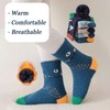 QKURT 5 Pairs Kids Fluffy Socks, Winter Warm Fuzzy Socks,