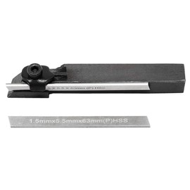 Wabeco Mini Parting Steel Holder 10 x 10 with 2 Cut-Out Blades HSS Cut-off Holder Lathe Tool