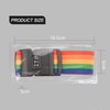 EULAPGOE Heavy Duty Luggage Luggage Strap, Rainbow Heavy Duty Lockable