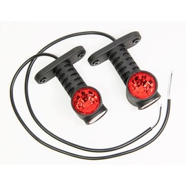 Web Truck 2 x LED Rubber Side Light 12 V 24 V with E-mark Position Light Car Truck Car Caravan Car Lamp Light White Red Orange