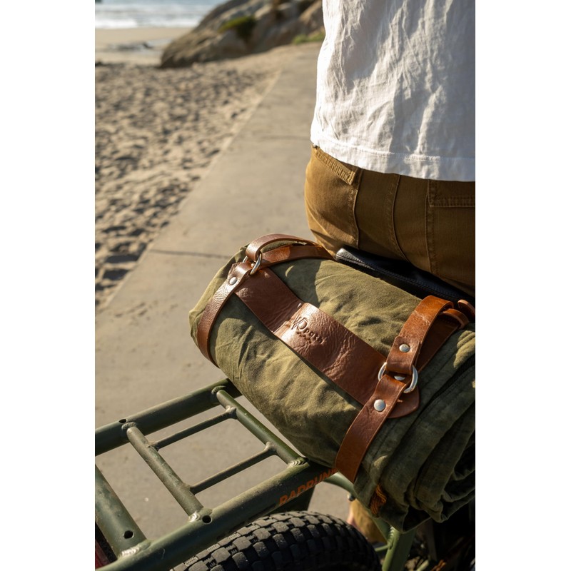 WP West Path Motorcycle/Cowboy Bedroll - Waxed Canvas Blanket with