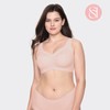 SOFT INTENTION Women's Seamless Bra Wireless Bra Full Coverage Push